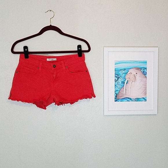 Rich & Skinny coral colored jean shorts size 26 - Picture 3 of 8